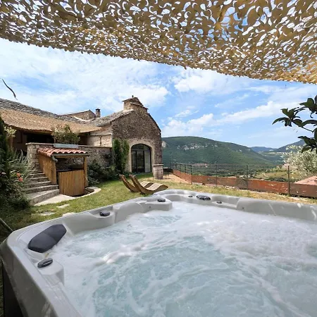 بيت للعطل La Louverie I Jacuzzi Prive I Vue Gorges Du Tarn Mostuéjouls